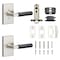 Sure-Loc Hardware Sure-Loc Hardware Levanto Privacy Rosette, Nickel, Smooth Grip in Flat Black LV102 NI GRIP-SM FBL - alternate 3